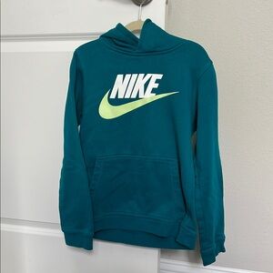 Nike Teal Hoodie with White Logo